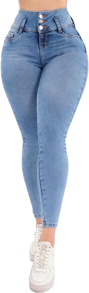 Pantalones Colombianos Levanta cola Butt Lifting Jeans High Waisted Jeans for Women Colombian Jeans