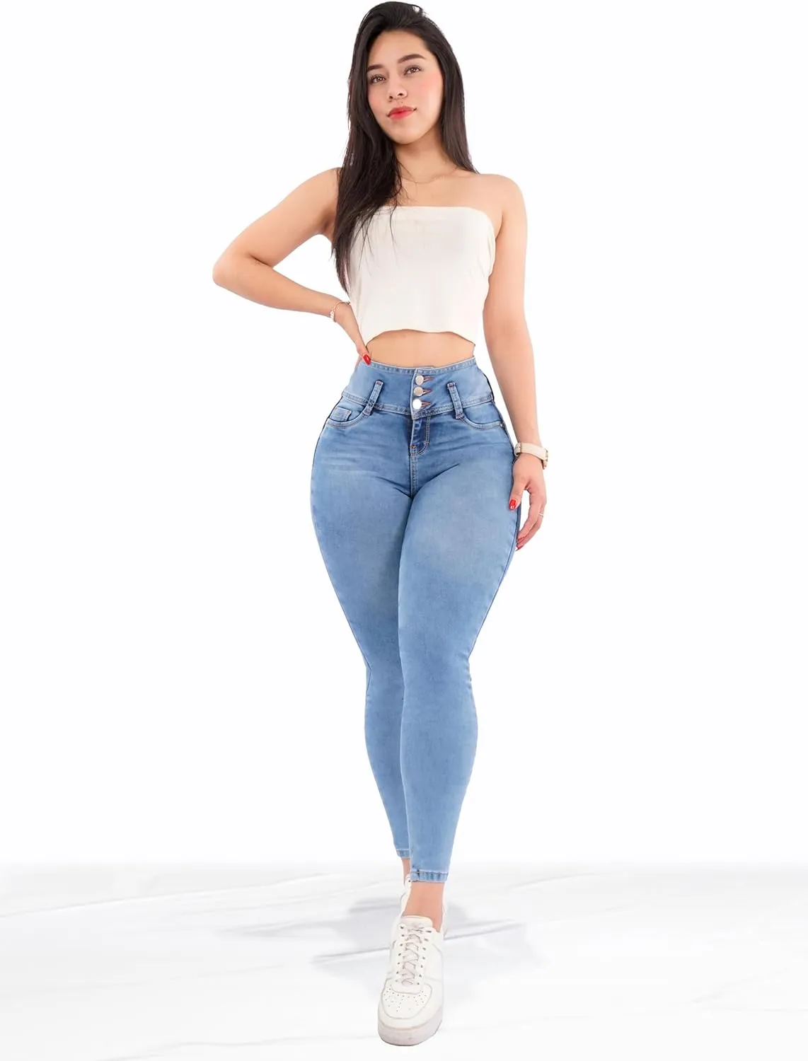 Pantalones Colombianos Levanta cola Butt Lifting Jeans High Waisted Jeans for Women Colombian Jeans