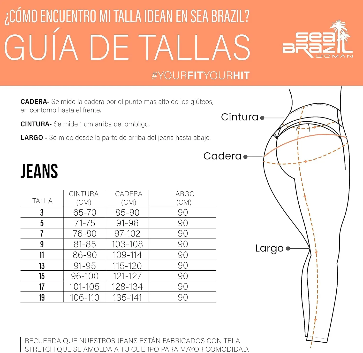 Pantalones Colombianos Levanta cola | Butt Lifting Jeans | High Waisted Jeans for Women | Colombian Jeans