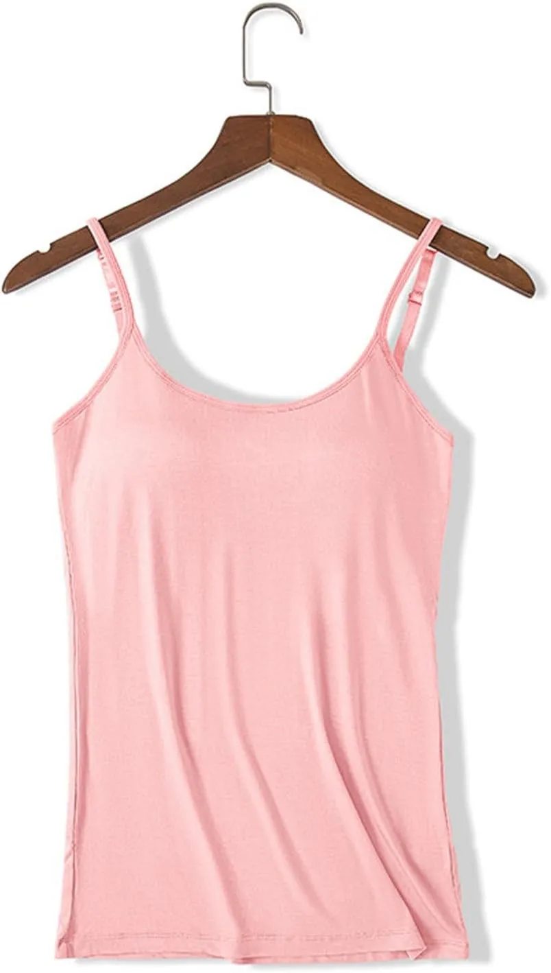 Plus Size Tank Top with Built in Bra for Women Athletic Sleeveless Workout Tops Summer Basic Yoga Camisole