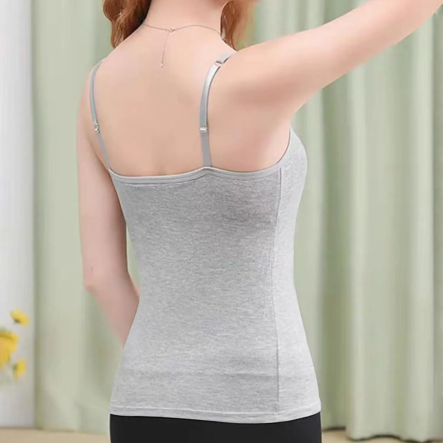 Plus Size Tank Top with Built in Bra for Women Athletic Sleeveless Workout Tops Summer Basic Yoga Camisole