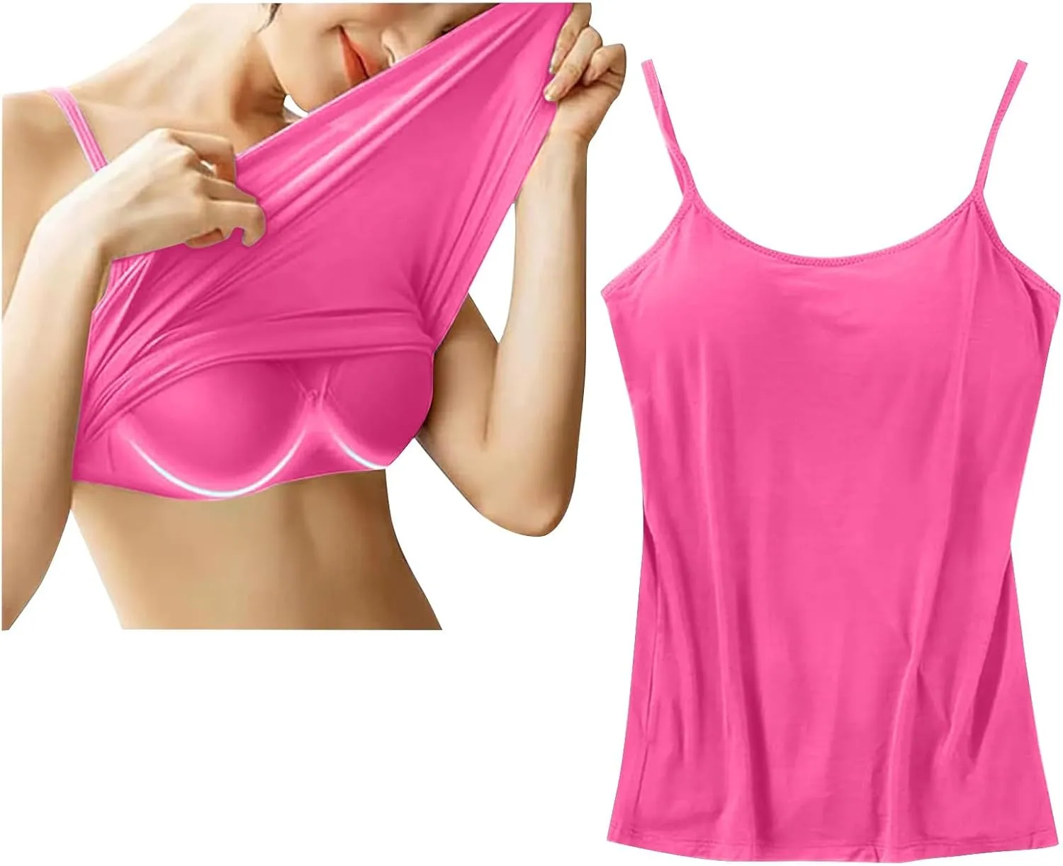 Plus Size Tank Top with Built in Bra for Women Athletic Sleeveless Workout Tops Summer Basic Yoga Camisole