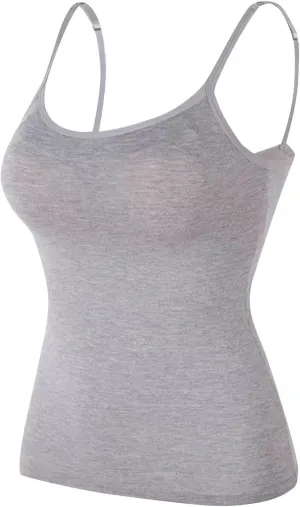 Plus Size Tank Top with Built in Bra for Women Athletic Sleeveless Workout Tops Summer Basic Yoga Camisole