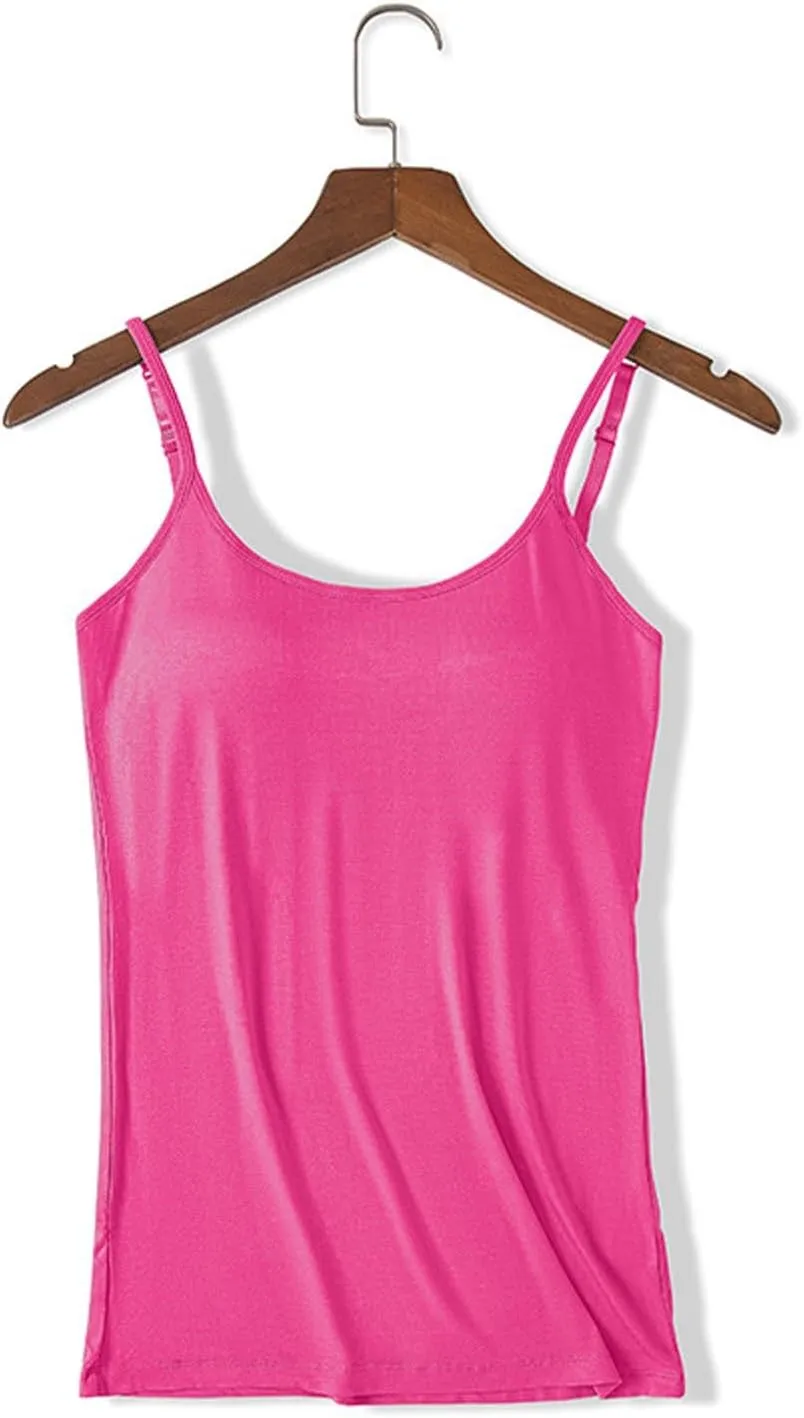 Plus Size Tank Top with Built in Bra for Women Athletic Sleeveless Workout Tops Summer Basic Yoga Camisole