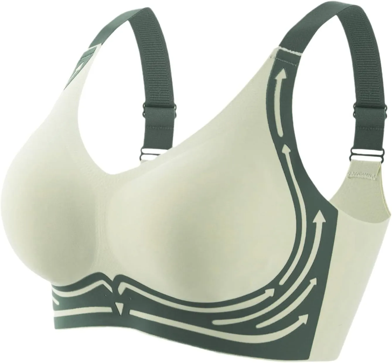 Powerful Push Up Bra for Women No Underwire Seamless Full Coverage Bralettes Soft Supportive Everyday Bras