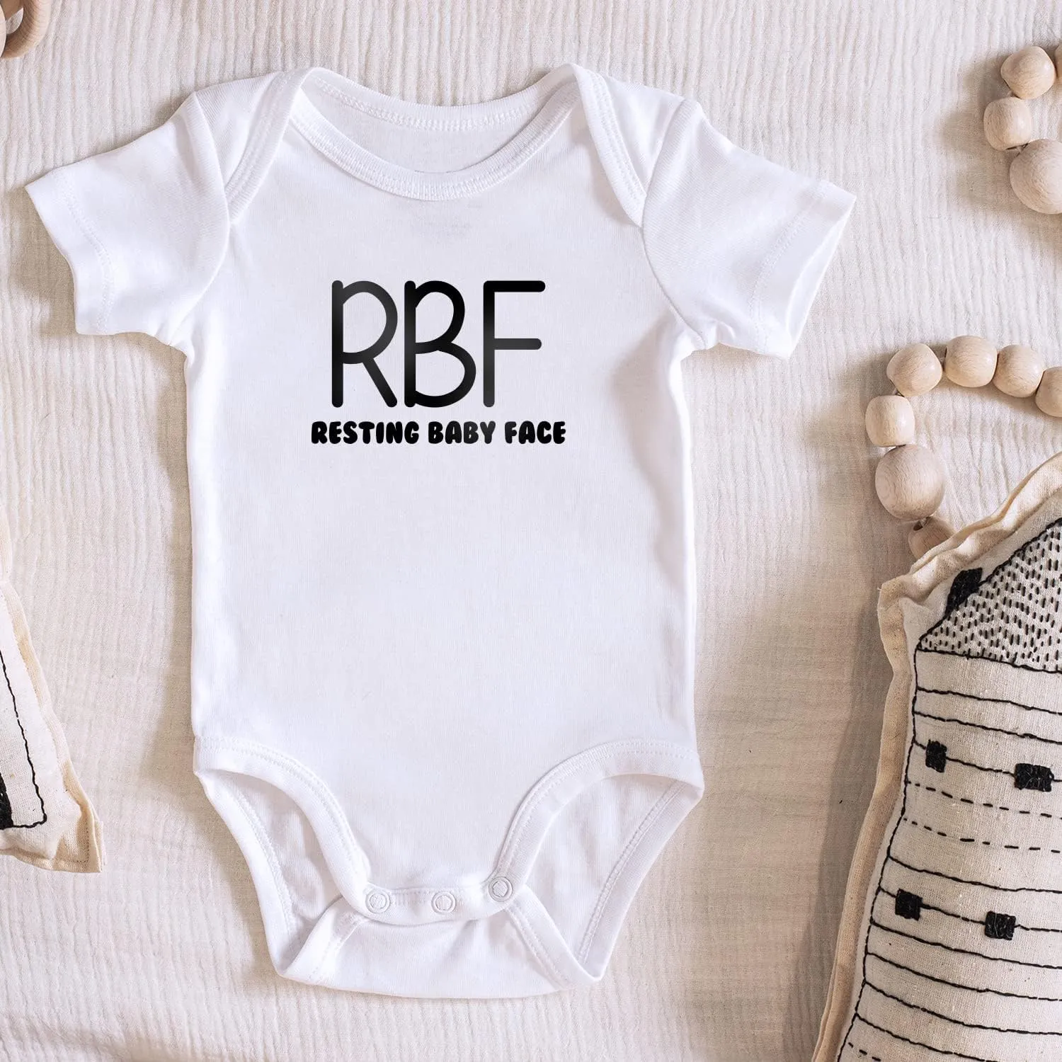 Printique Organic GOTS Certified Baby Onesie Unisex Bodysuit 0-18 months - Funny Quotes