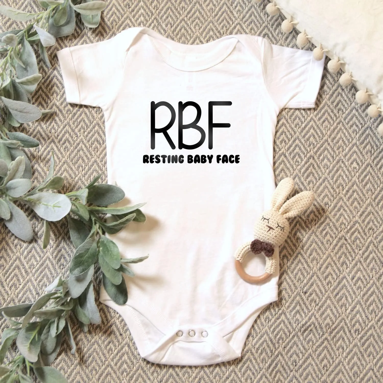 Printique Organic GOTS Certified Baby Onesie Unisex Bodysuit 0-18 months - Funny Quotes