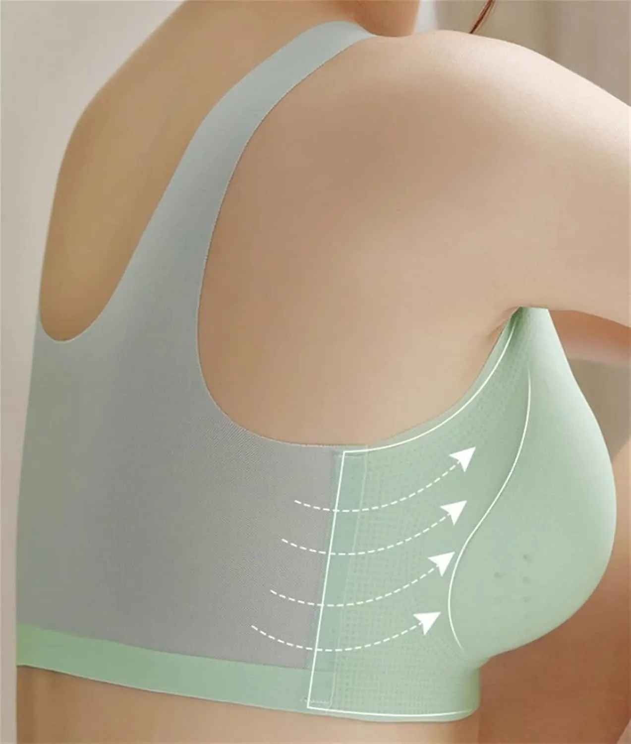 Push Up Bra for Women Summer Full Coverage Seamless Bras Ultra-Thin Traceless Bras Breathable Sport Sleep Bra