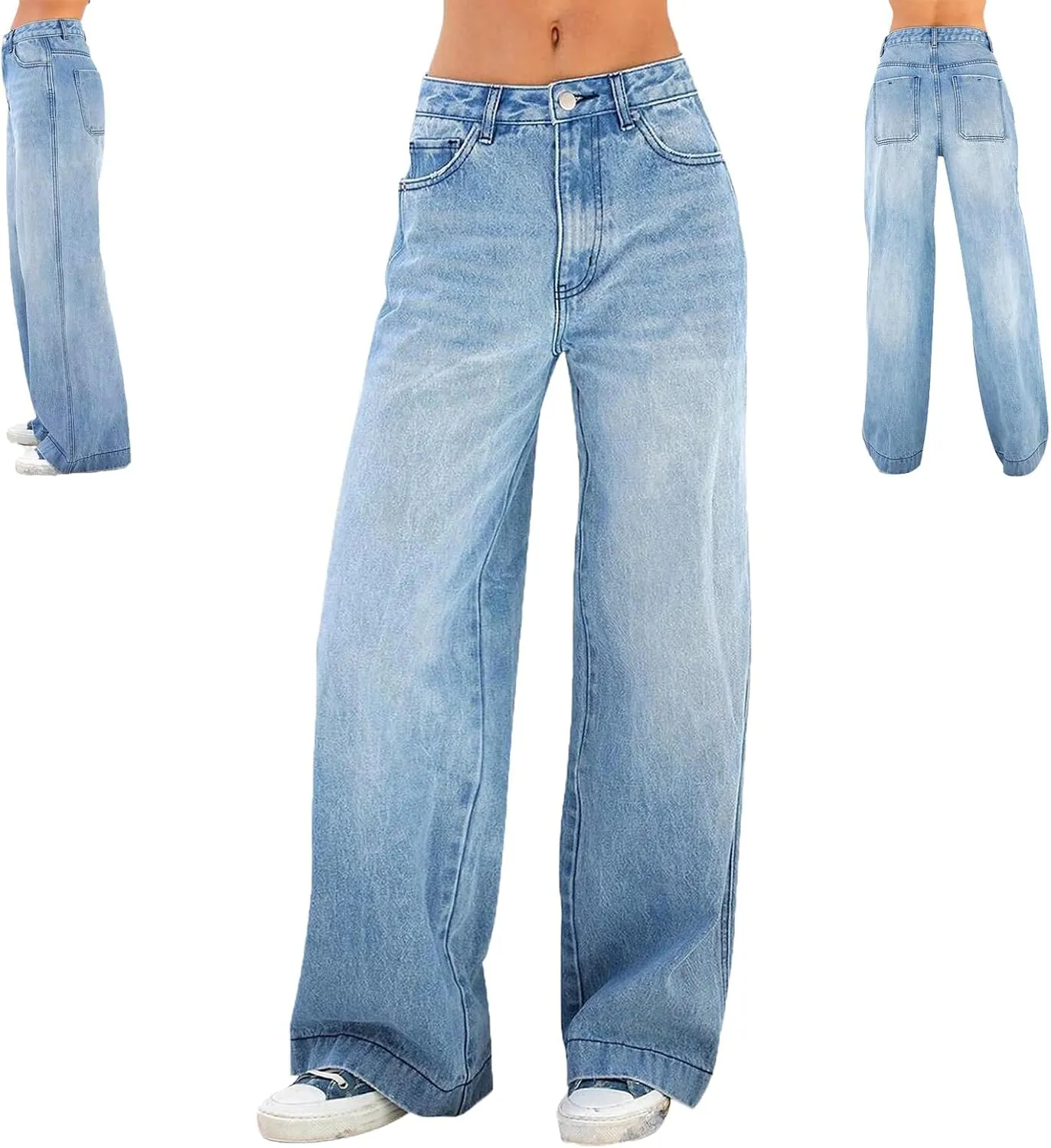 Seraphae Sweatpant Jeans Women, Sweatpants That Look Like Jeans Women, Soft High Waisted Baggy Jeans, Boyfriend Jeans Women