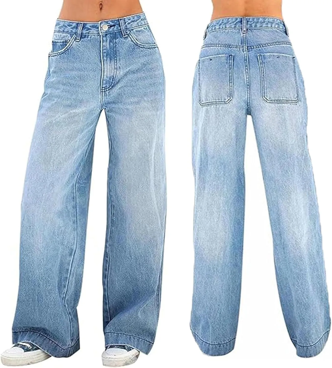 Seraphae Sweatpant Jeans Women, Sweatpants That Look Like Jeans Women, Soft High Waisted Baggy Jeans, Boyfriend Jeans Women