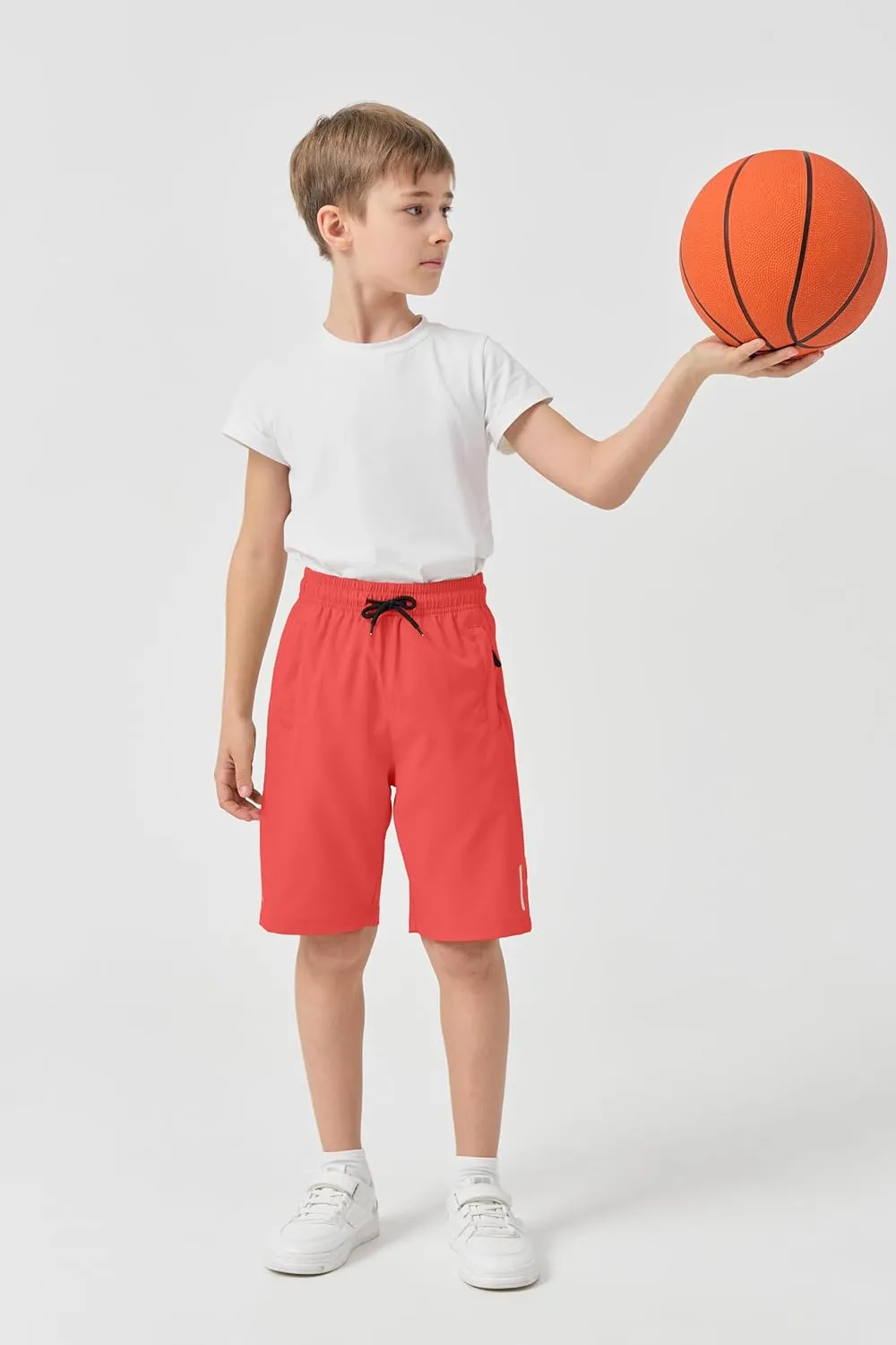 SHOOYING Boys Quick Dry Athletic Shorts Sets