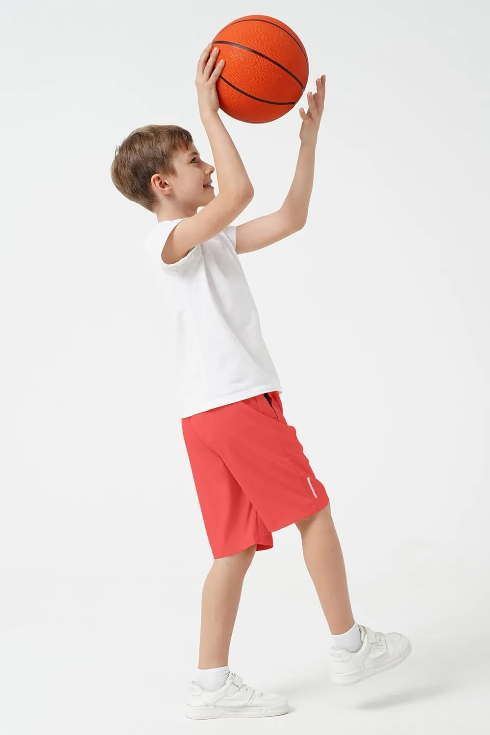 SHOOYING Boys Quick Dry Athletic Shorts Sets