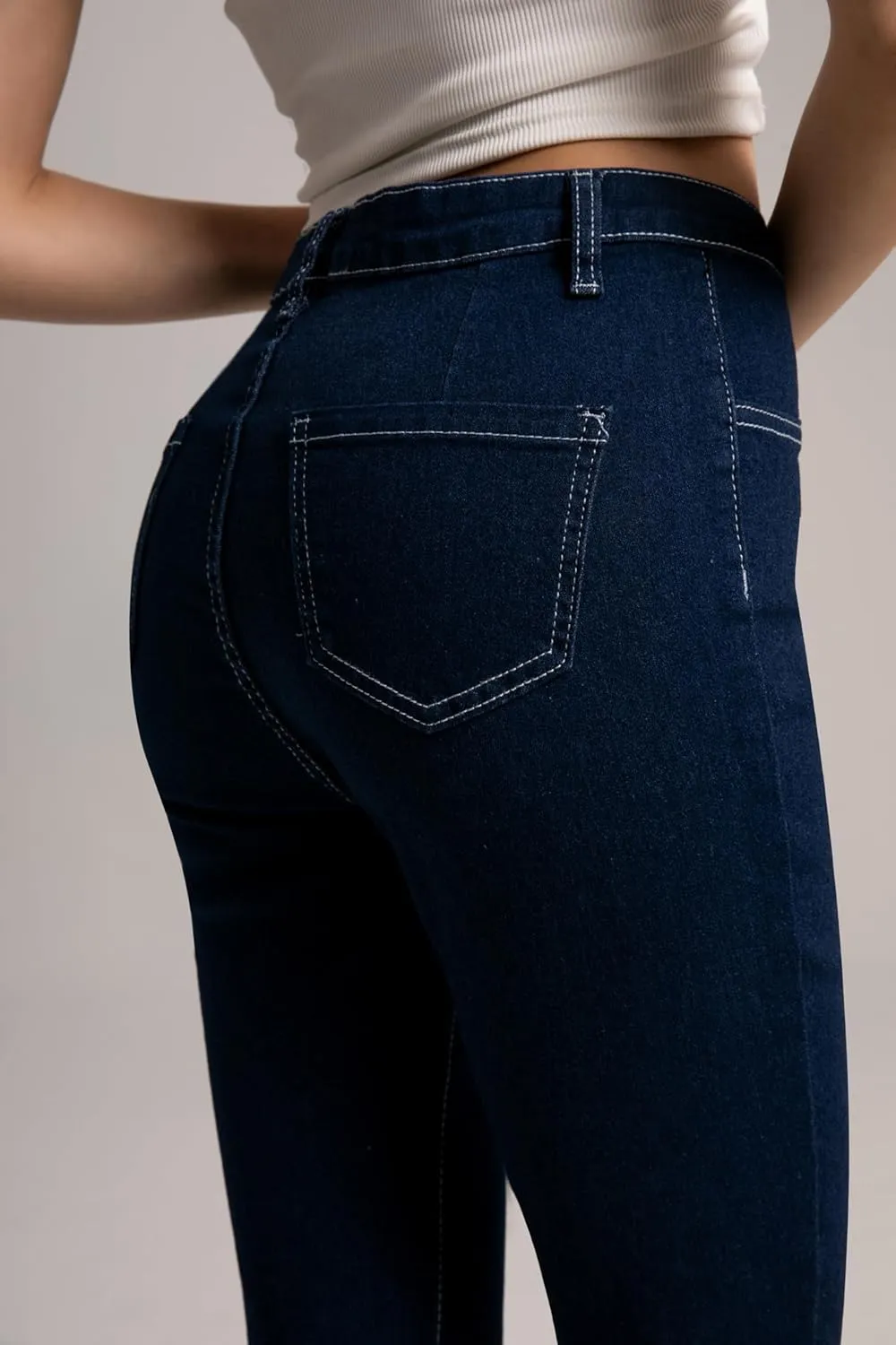 Skinny Stretchy Jeans for Women Butt Lifting mom Jeans High Waisted Stretchy Control Jeans Trendy Womens Jeans