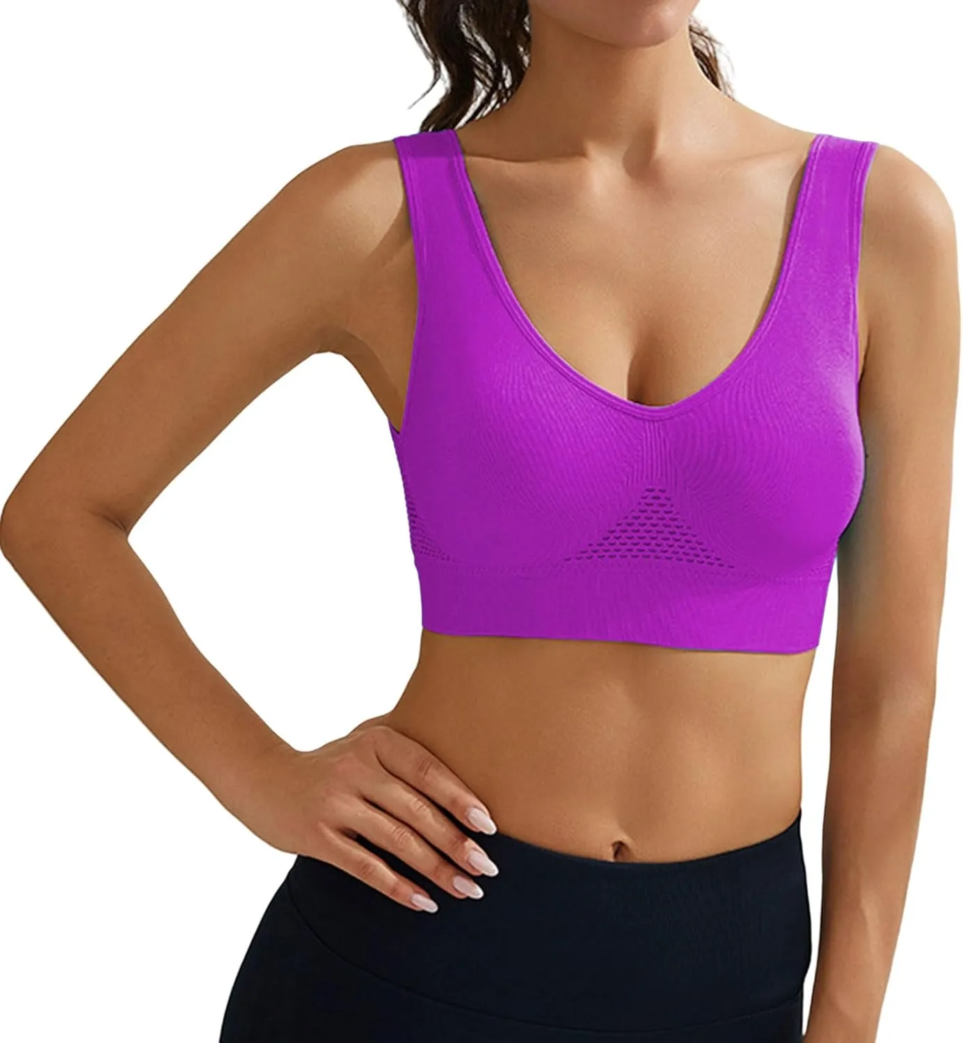 Sports Bras for Women Breathable Anti-Saggy Breasts Bra Cooling Lift Up Air Bras Summer Comfort Mesh Kulken Bra