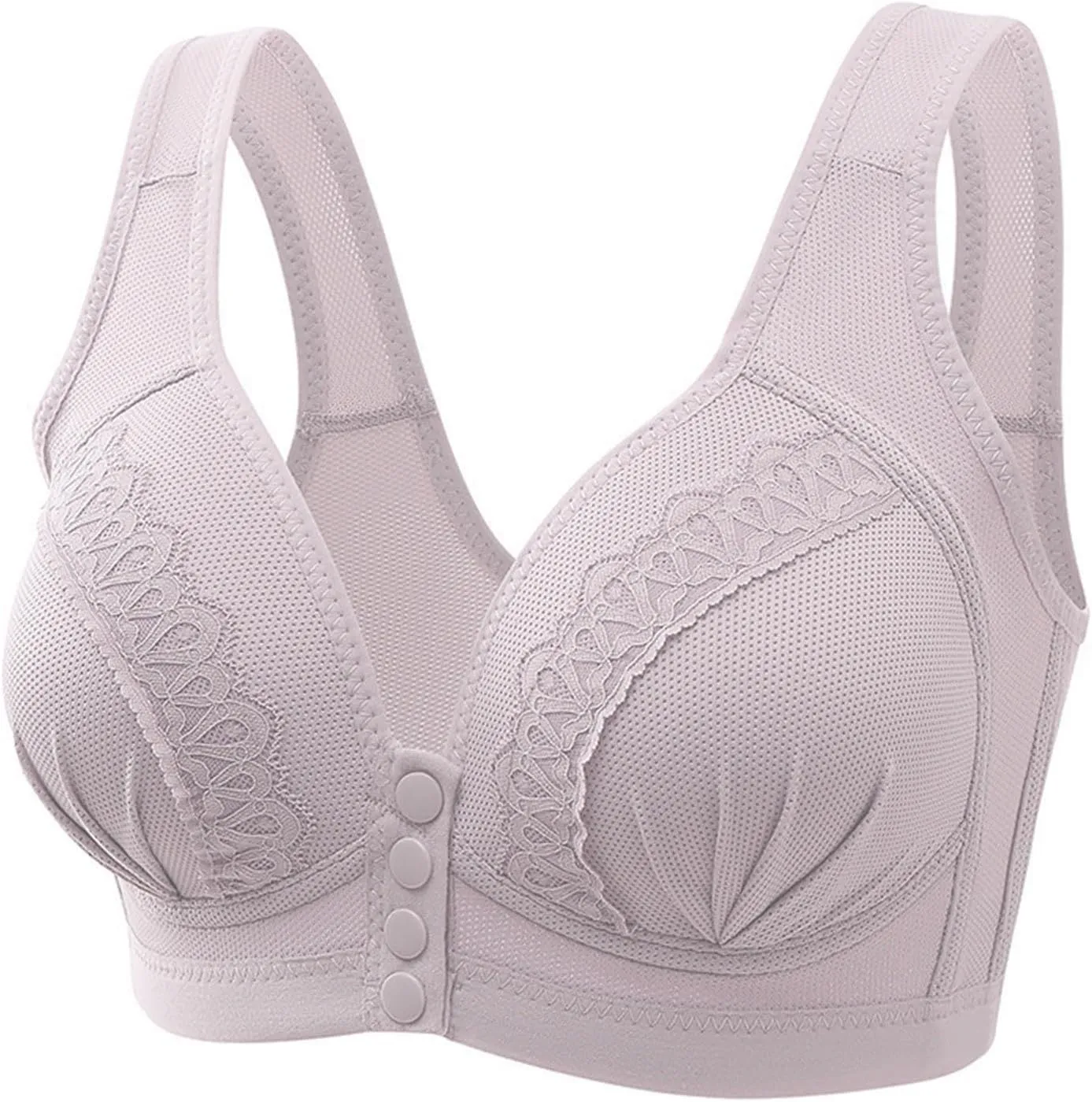 Sports Bras for Women High Support Plus Size Bra for Seniors Front Closure Everyday Sleep Bras Workout Tops