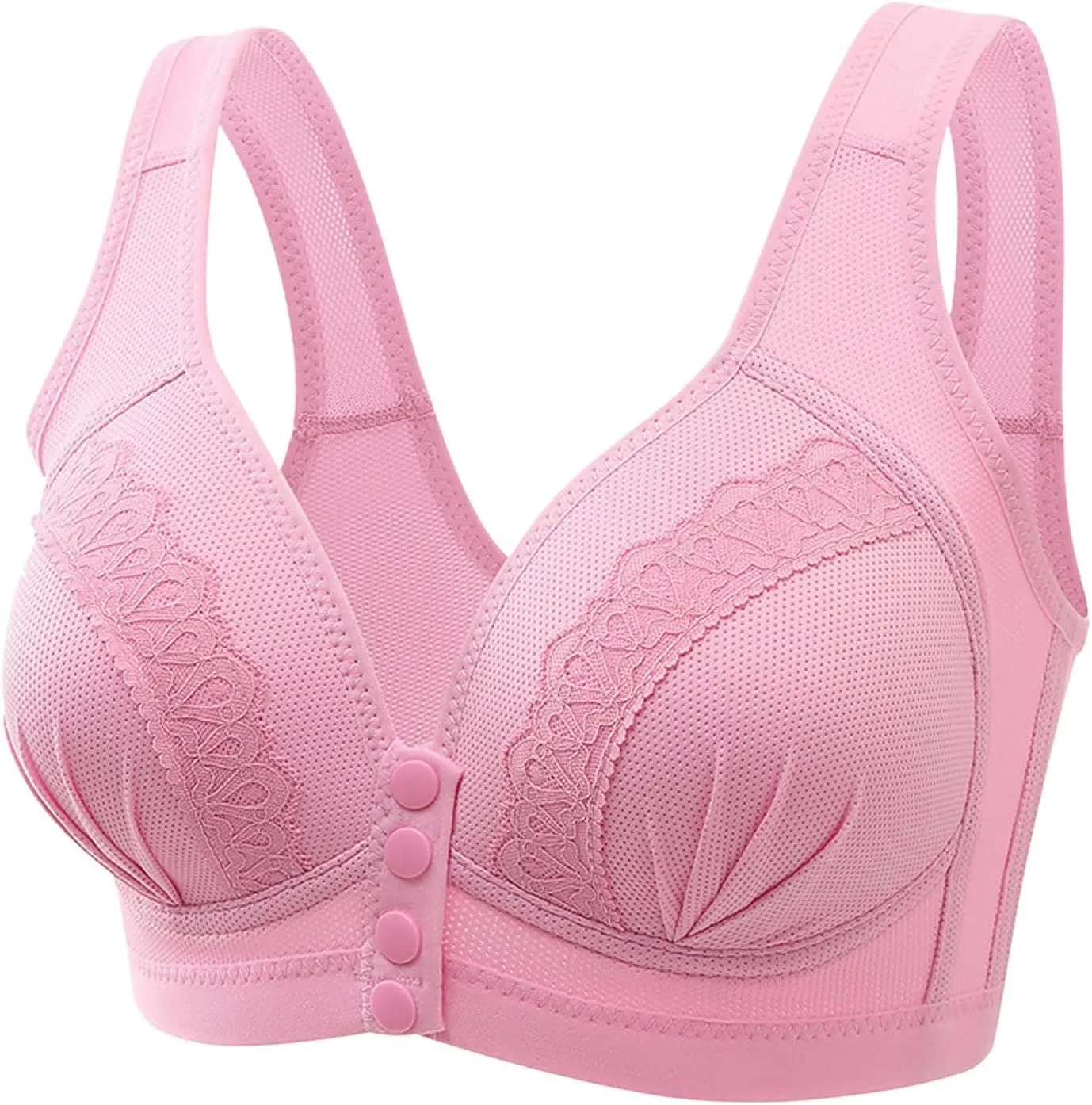Sports Bras for Women High Support Plus Size Bra for Seniors Front Closure Everyday Sleep Bras Workout Tops