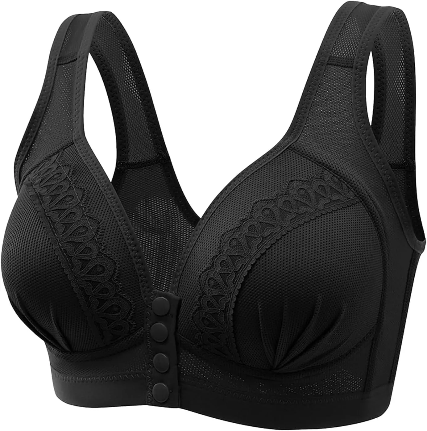 Sports Bras for Women High Support Plus Size Bra for Seniors Front Closure Everyday Sleep Bras Workout Tops