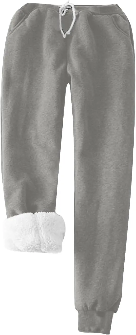 Stessotudo Women Lounge Sets Casual Fleece Lined Warm Underwear Long Sleeve Tops Sherpa Pant Sets Comfy 2 Piece Matching Sets