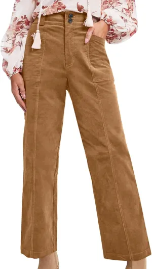 Straight Leg Pants Women Casual Athletic Pants Stretch Work Trousers Comfort Hiking Pants Classic Daily Pants