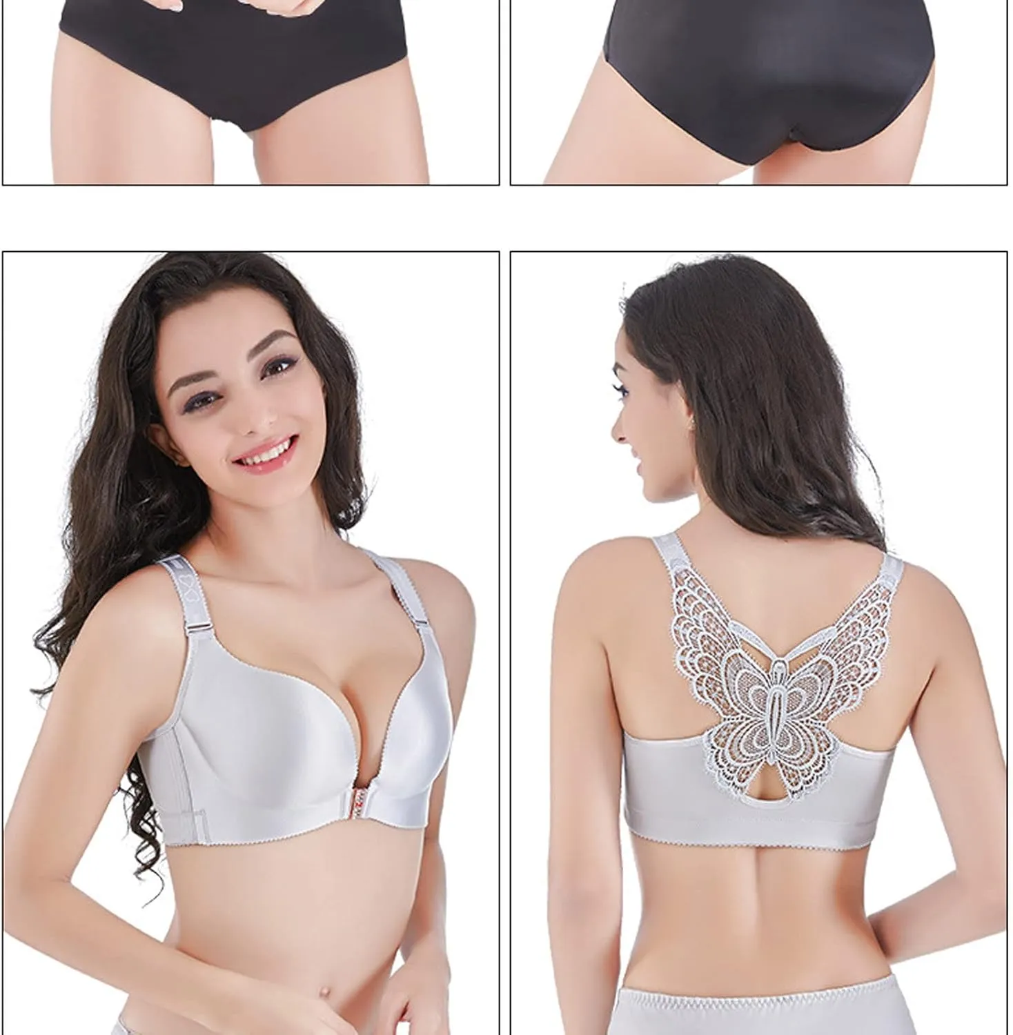 Strapless Bra Push Up Front Closure Backless Strapless Bra Butterfly Backless Seamless Bra Push Up Bra Strapless