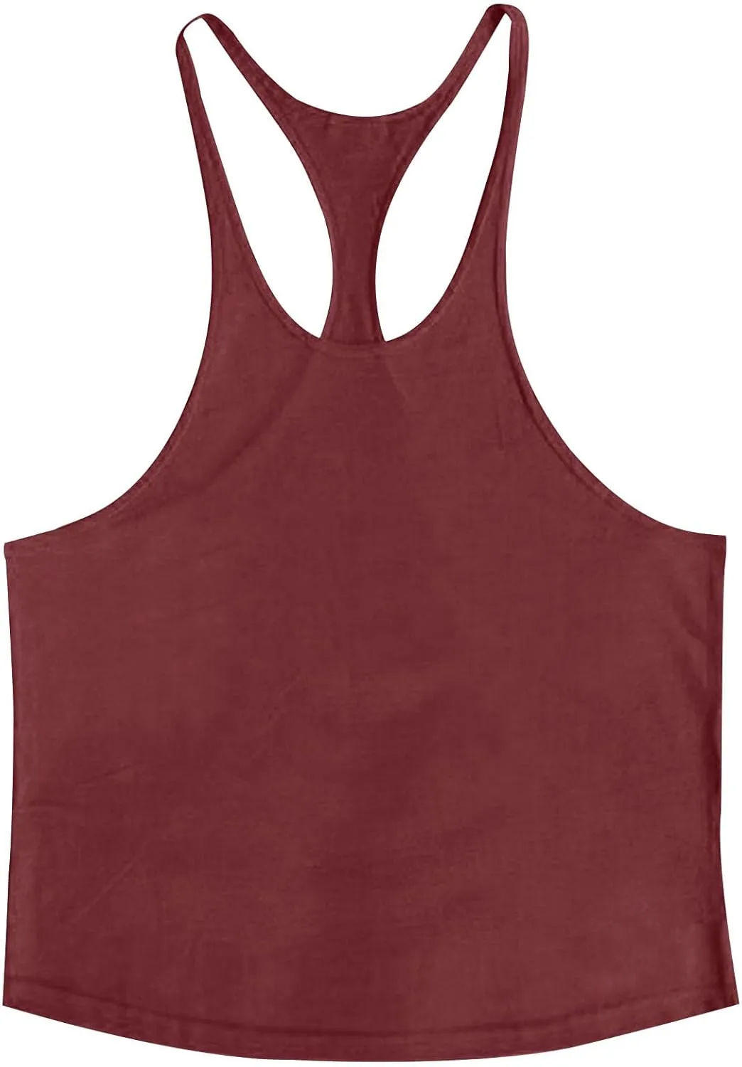 Summer Cotton Tank Tops for Men Plus Size Solid Colour Stretch Sleeveless Shirts Crewneck Dry Athletic Clothing