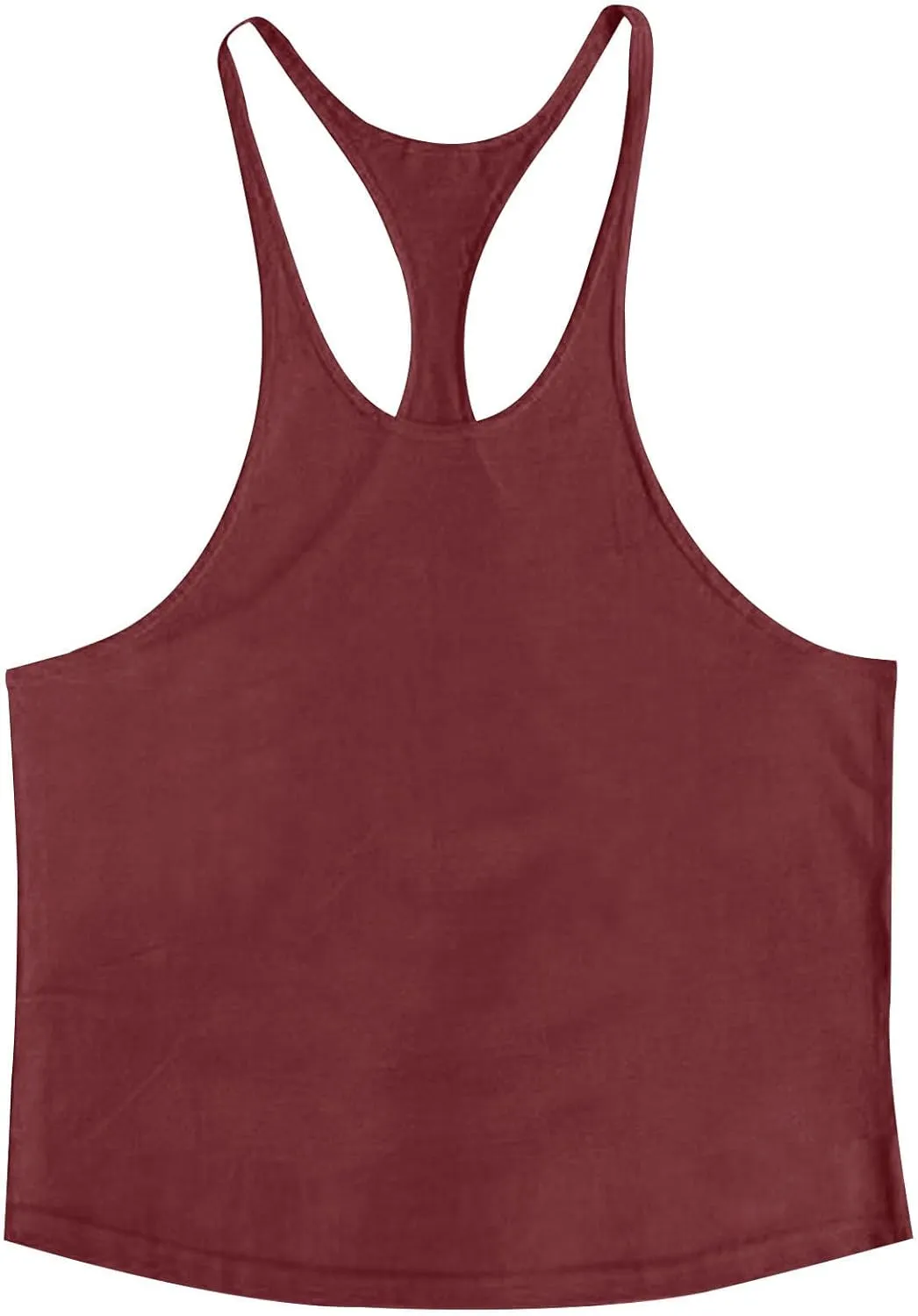 Summer Cotton Tank Tops for Men Plus Size Solid Colour Stretch Sleeveless Shirts Crewneck Dry Athletic Clothing