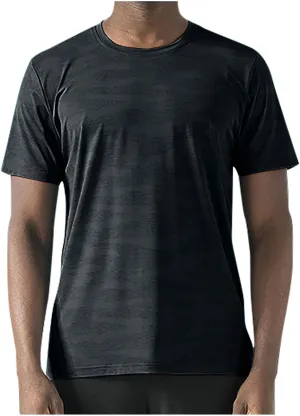 Summer Shirts for Men Mens Summer T-Shirt Running Quick Drying Close Fit Tunic Short Sleeved Round Neck Plain Tops