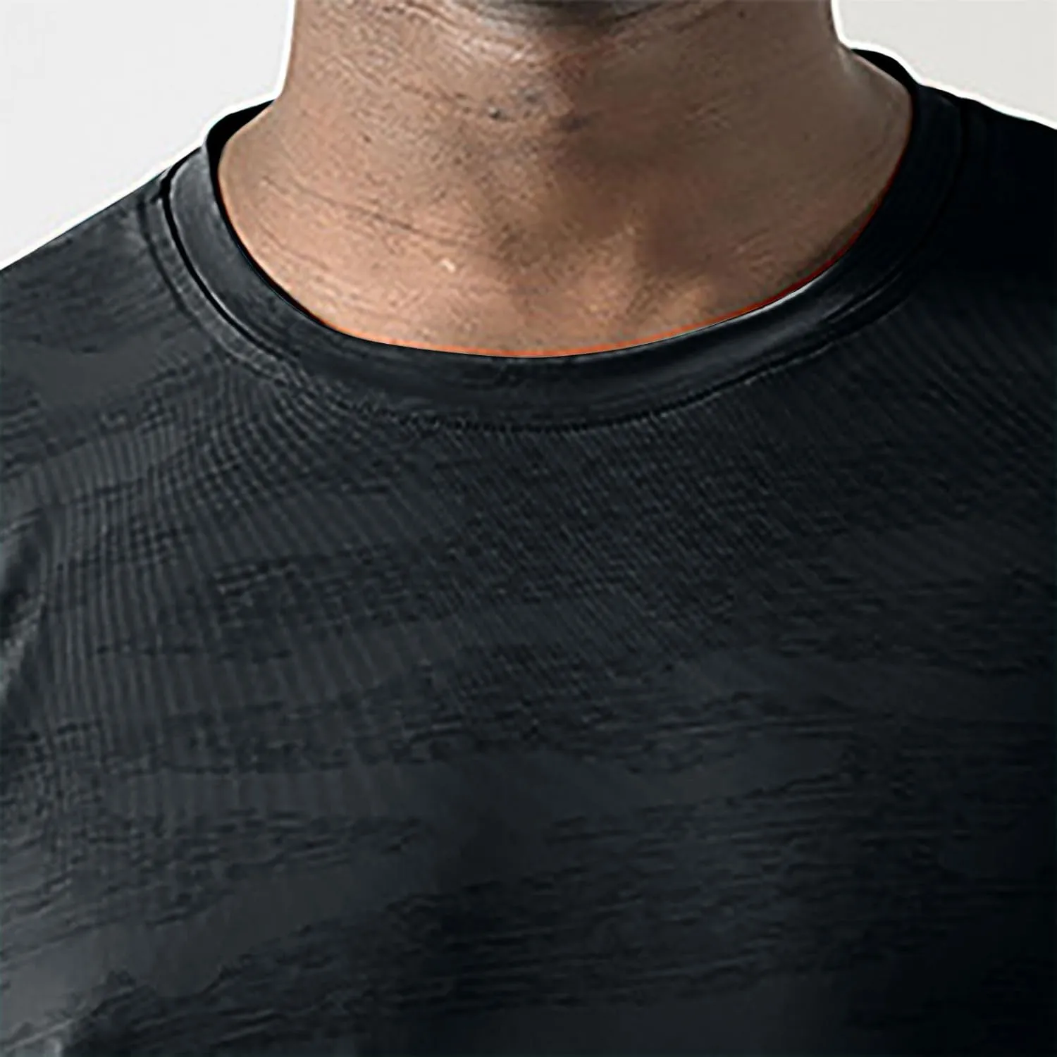 Summer Shirts for Men Mens Summer T-Shirt Running Quick Drying Close Fit Tunic Short Sleeved Round Neck Plain Tops