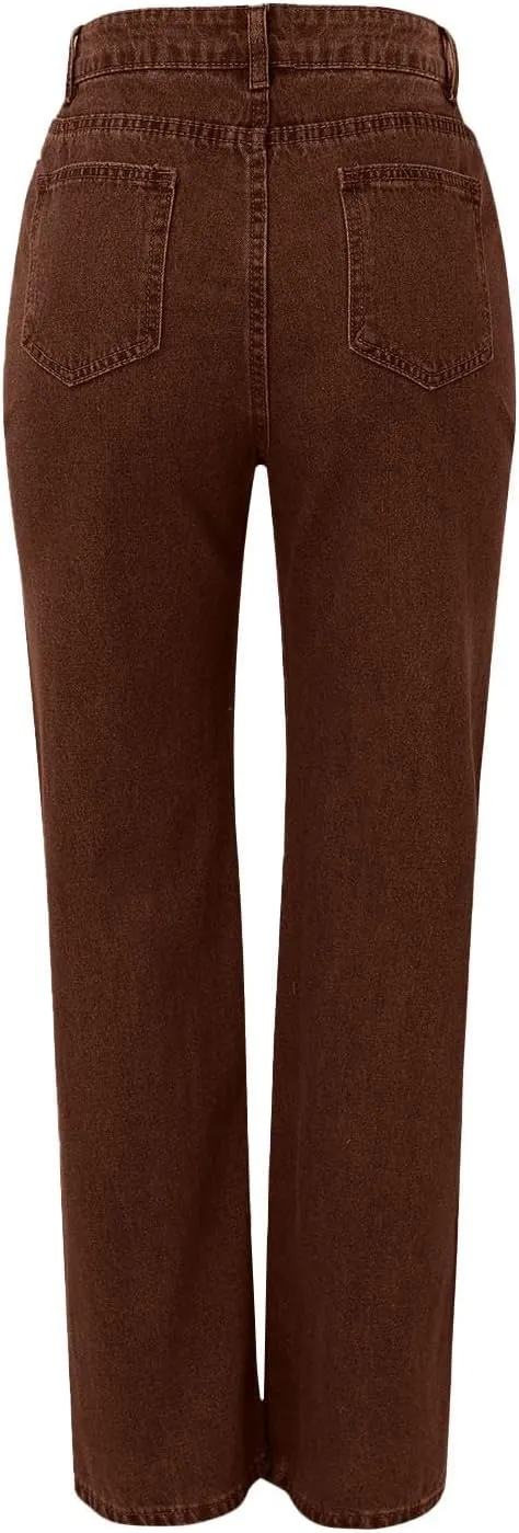 Sweatpants That Look Like Jeans, Casual Stright Jeans, Sweatpant Jeans: High Waisted with Pockets, Cute Petite Jeans