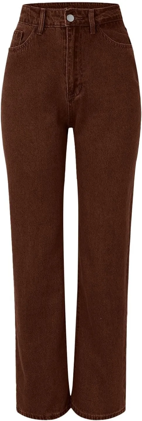 Sweatpants That Look Like Jeans, Casual Stright Jeans, Sweatpant Jeans: High Waisted with Pockets, Cute Petite Jeans