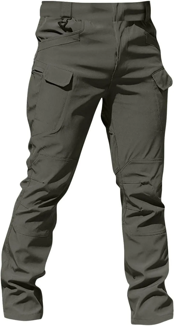 Tactical Pants for Men Cargo Pants with Multi Pockets Gym Work Pants Outdoor Hiking Pants Summer Casual Trousers