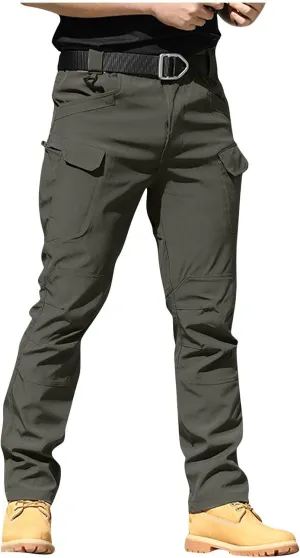 Tactical Pants for Men Cargo Pants with Multi Pockets Gym Work Pants Outdoor Hiking Pants Summer Casual Trousers