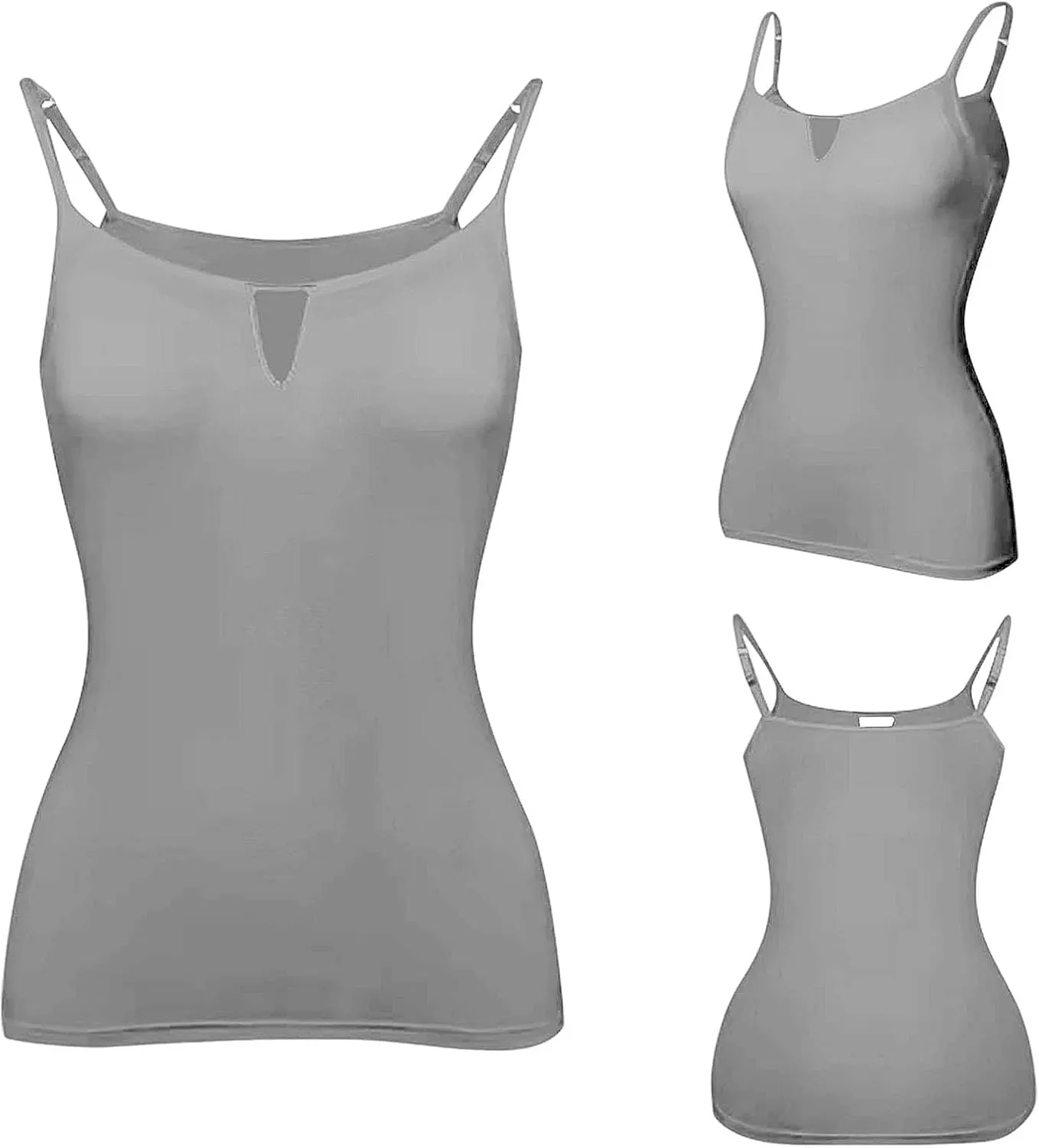 Tank Top with Built in Bra for Women Camisole Tops Casaul Summer Spaghetti Strap Basic Padded Workout Yoga Shirts