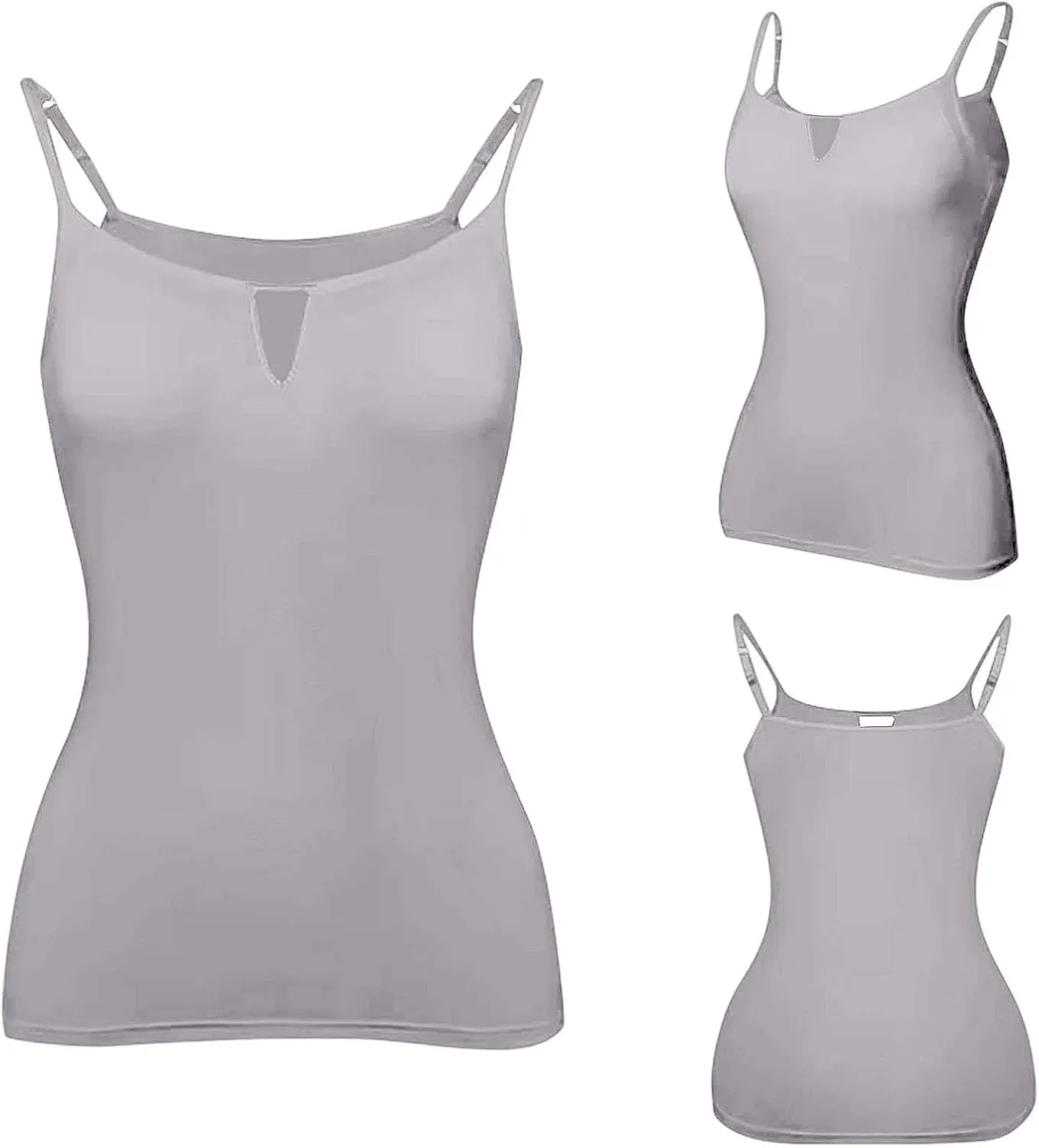 Tank Top with Built in Bra for Women Camisole Tops Casaul Summer Spaghetti Strap Basic Padded Workout Yoga Shirts