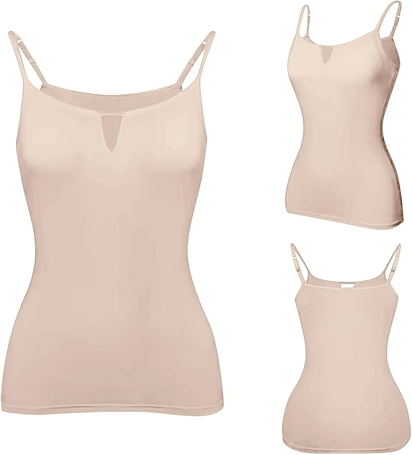 Tank Top with Built in Bra for Women Camisole Tops Casaul Summer Spaghetti Strap Basic Padded Workout Yoga Shirts