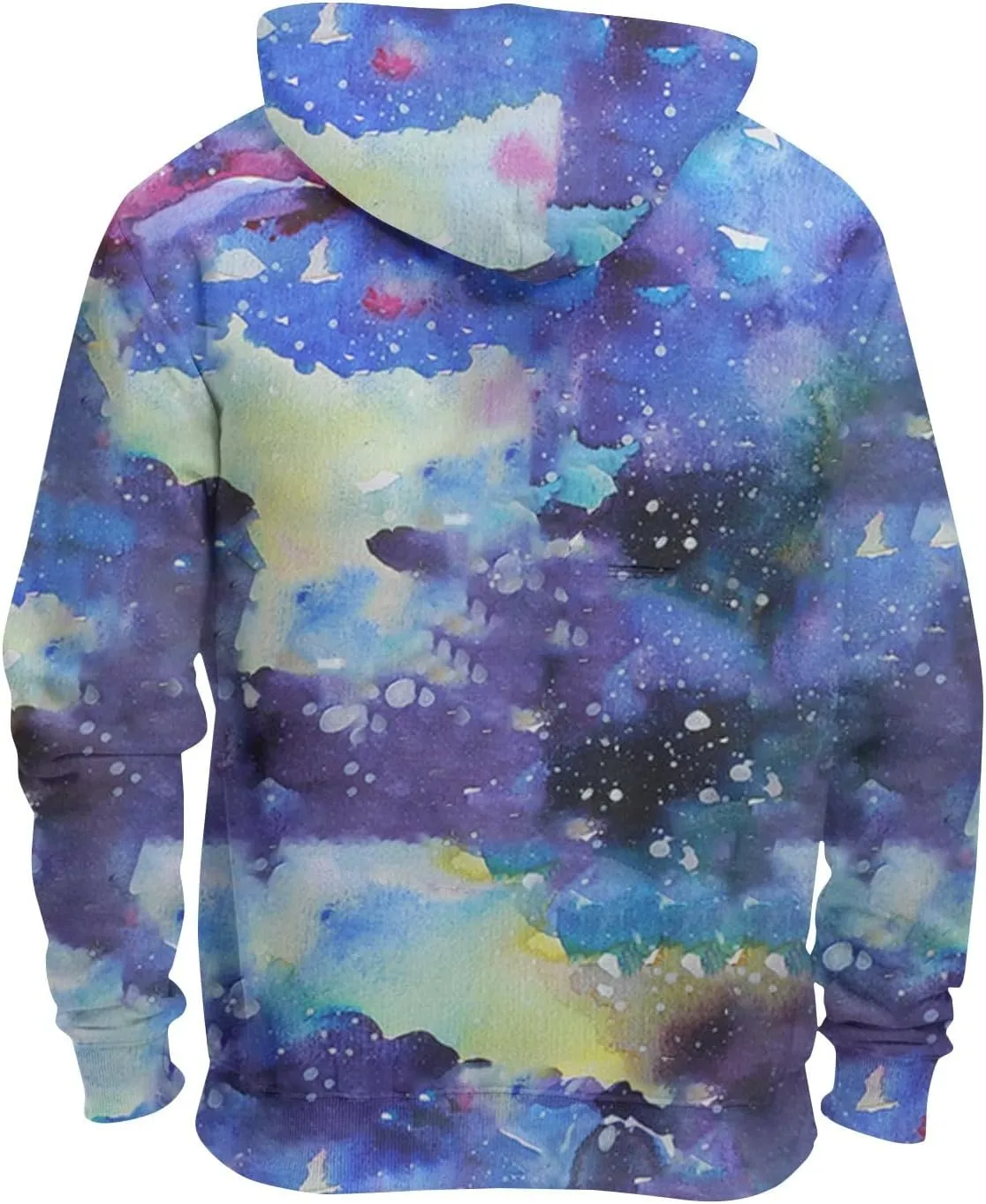 Tie Dye Hoodies For Men Novelty Hood Pullover Plus Size Printed Sweatshirts With Pocket Hoodies For Men Sweatshirt