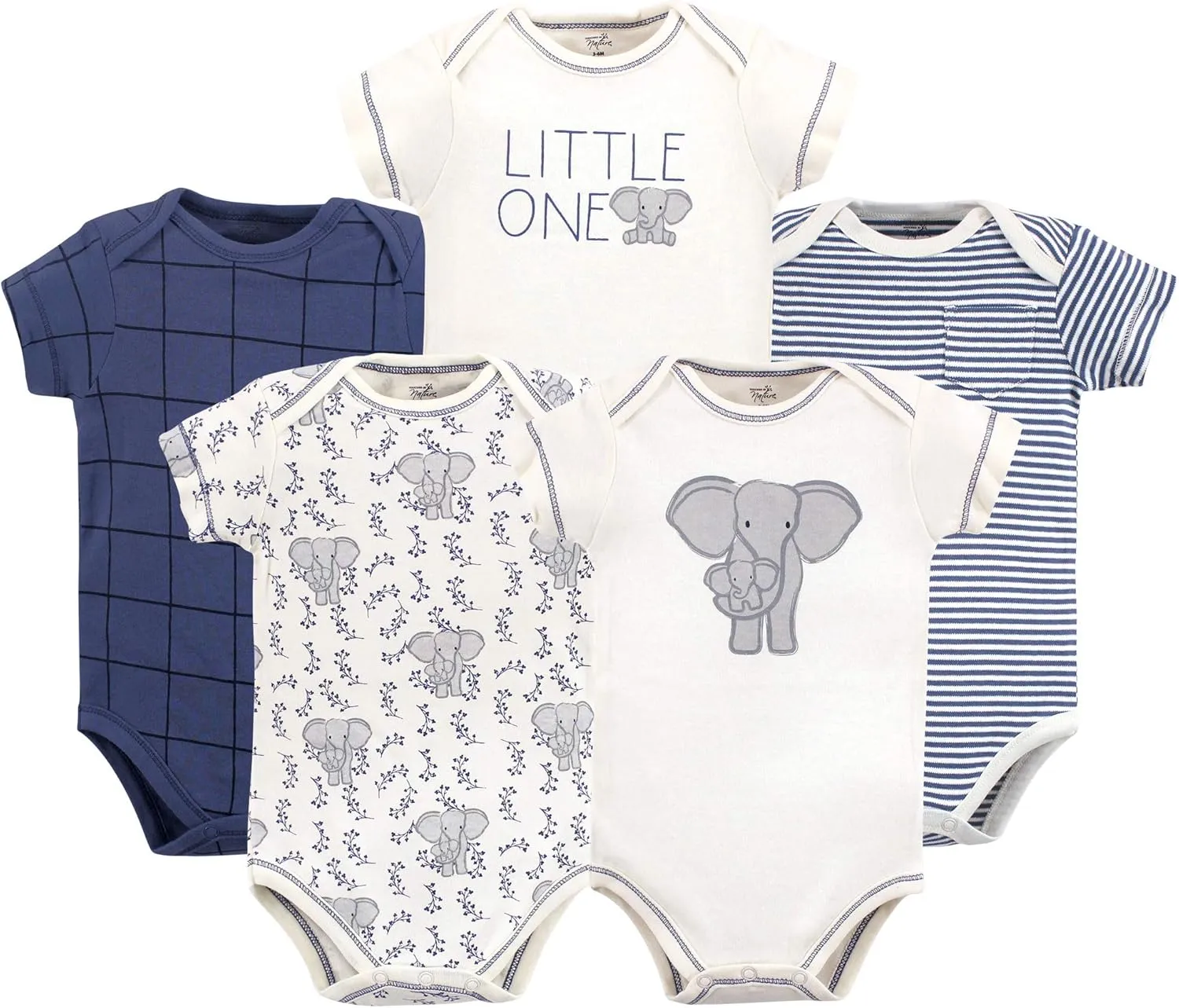 Touched by Nature Unisex Baby Organic Cotton Bodysuits