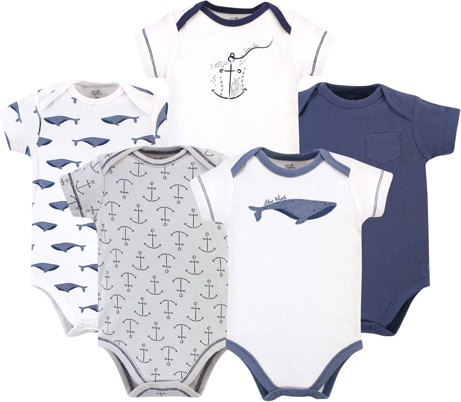 Touched by Nature Unisex Baby Organic Cotton Bodysuits