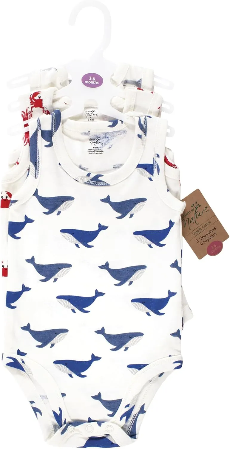 Touched by Nature Unisex Baby Organic Cotton Bodysuits