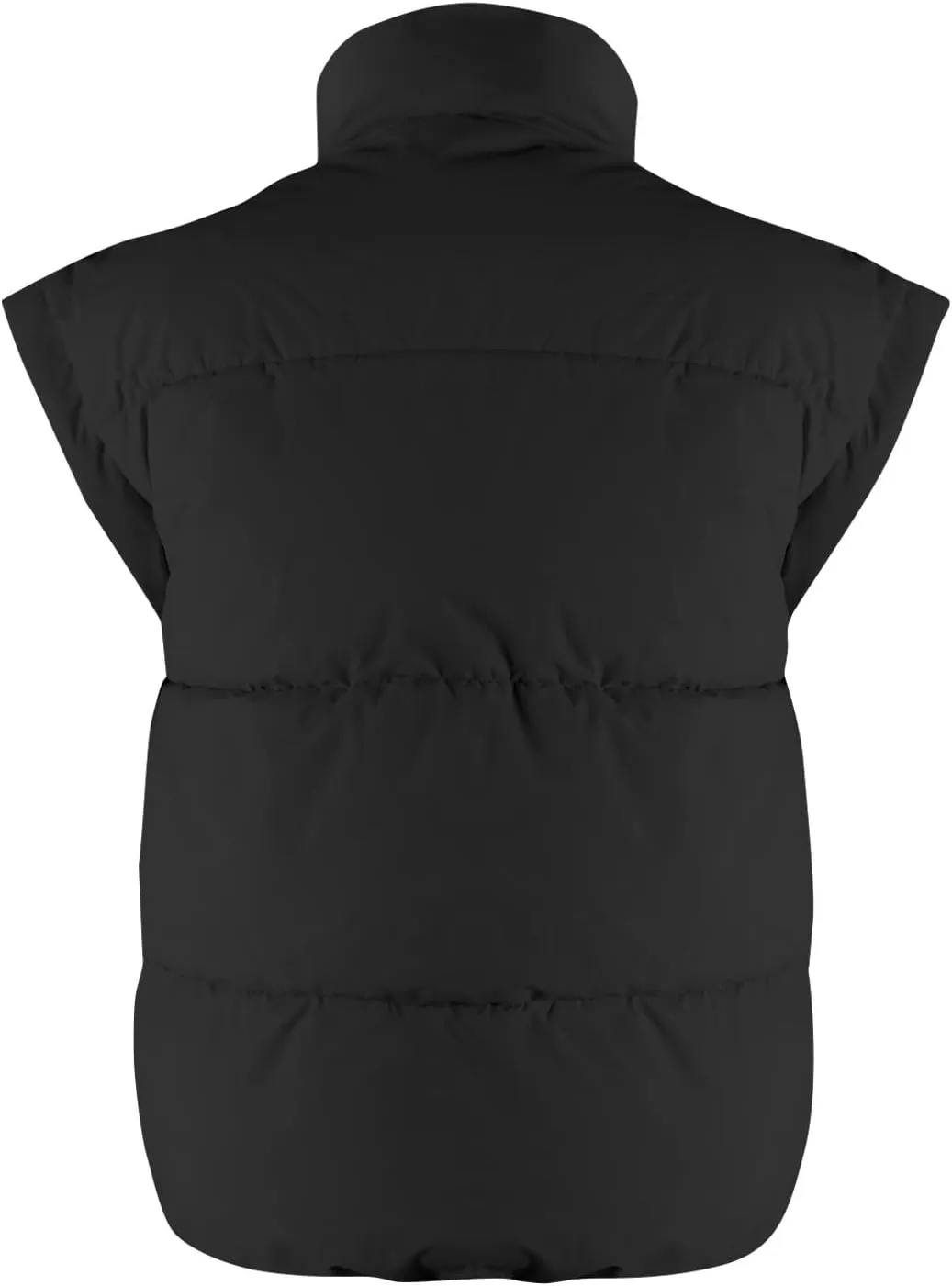 Vests For Women 2024 Trendy Fall Crop Puffer Vests Outerwear Plus Size Cap Sleeve Quilted Jacket Winter Coats