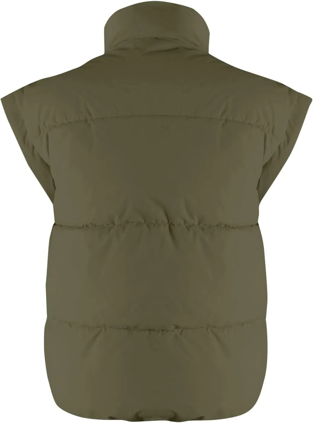 Vests For Women 2024 Trendy Fall Crop Puffer Vests Outerwear Plus Size Cap Sleeve Quilted Jacket Winter Coats