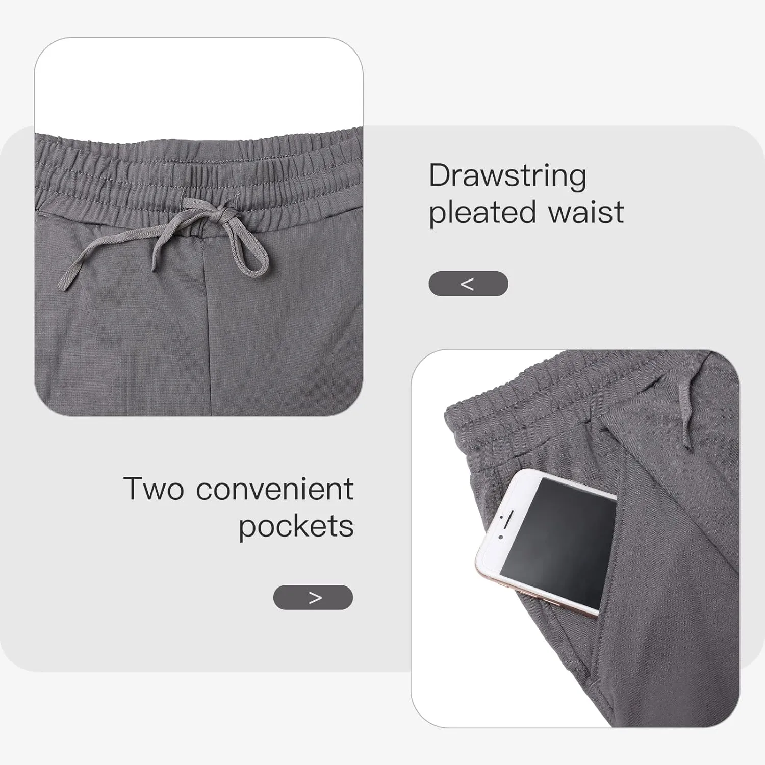 VUTRU Women Winter Fleece Lined Open Botton Pants Sweatpants Joggers Pants Workout Lounge Pants Running Track Pants Pocket