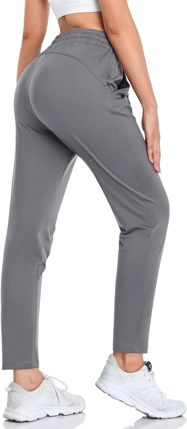 VUTRU Women Winter Fleece Lined Open Botton Pants Sweatpants Joggers Pants Workout Lounge Pants Running Track Pants Pocket