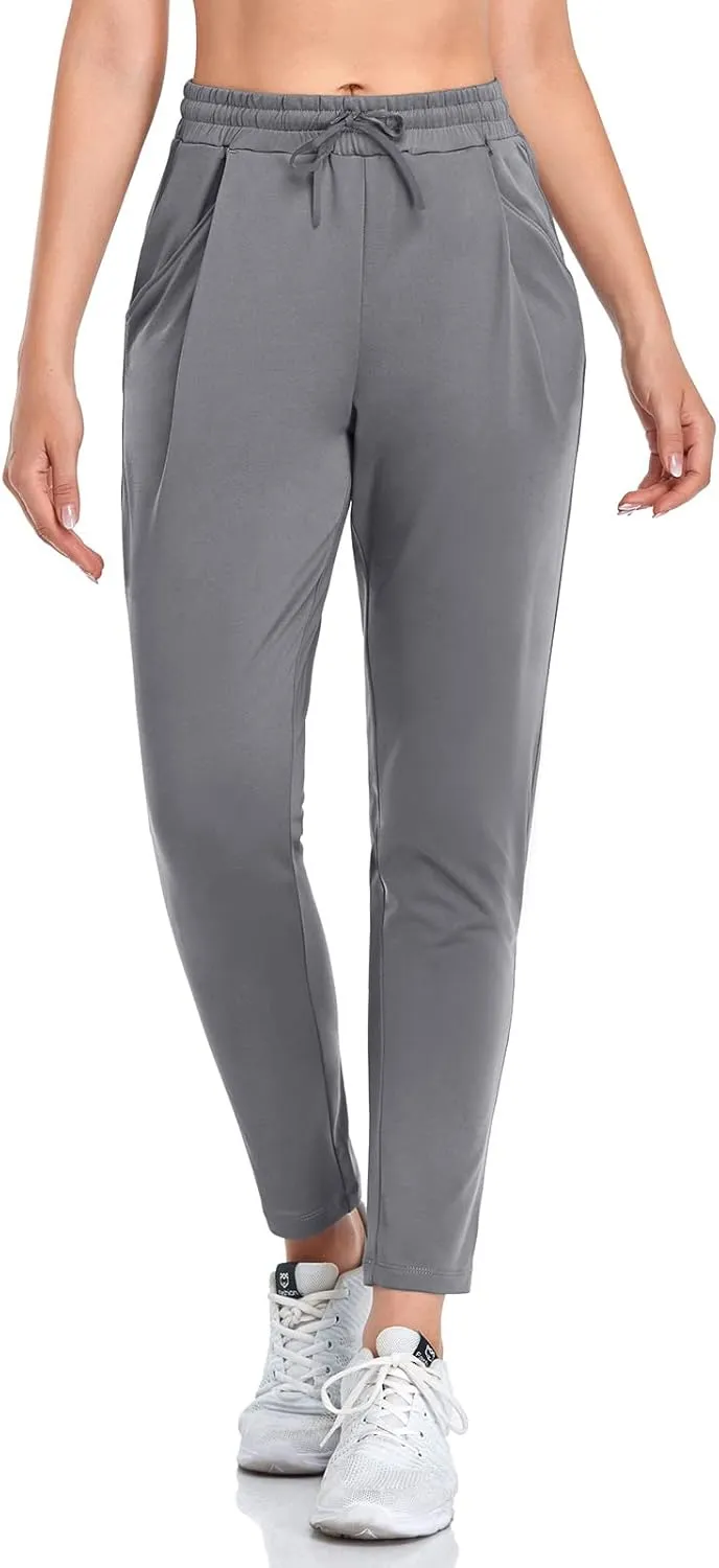 VUTRU Women Winter Fleece Lined Open Botton Pants Sweatpants Joggers Pants Workout Lounge Pants Running Track Pants Pocket