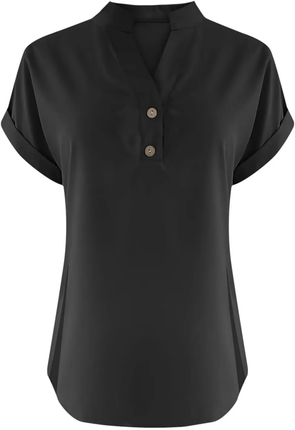 Walking Trendy Short Sleeve Top Female Plus Size Summers Solid Color T Shirt Loose