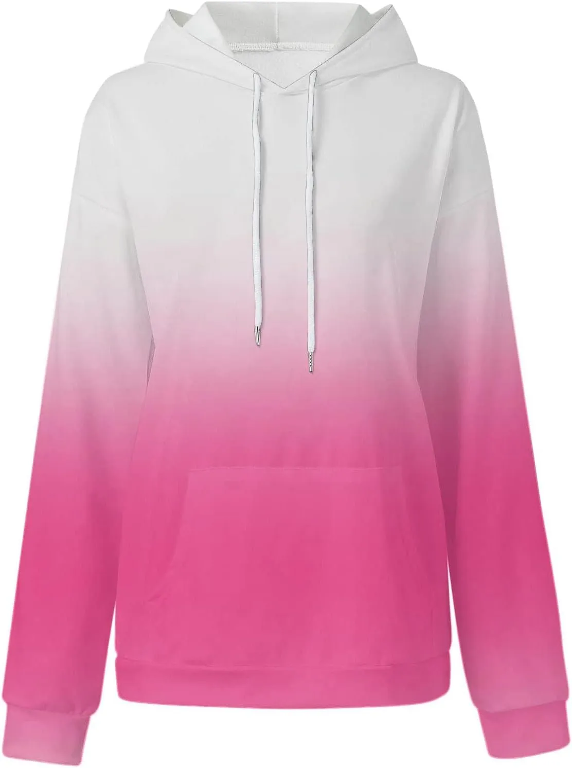 Women Gradient Color Oversized Hoodies Trendy 2024 Pullover Sweatshirts Comfort Sweatshirt Tops Fall Fashion Clothes