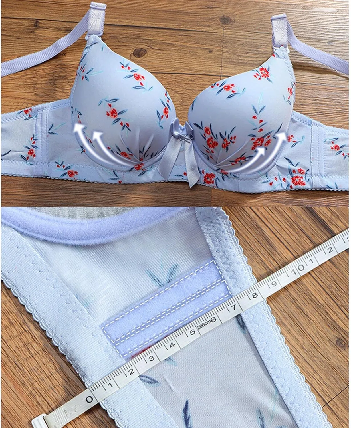 Women High Support Breathable Bralettes No Underwire Push Up Seamless Bras Wirefree Full Coverage Bralette