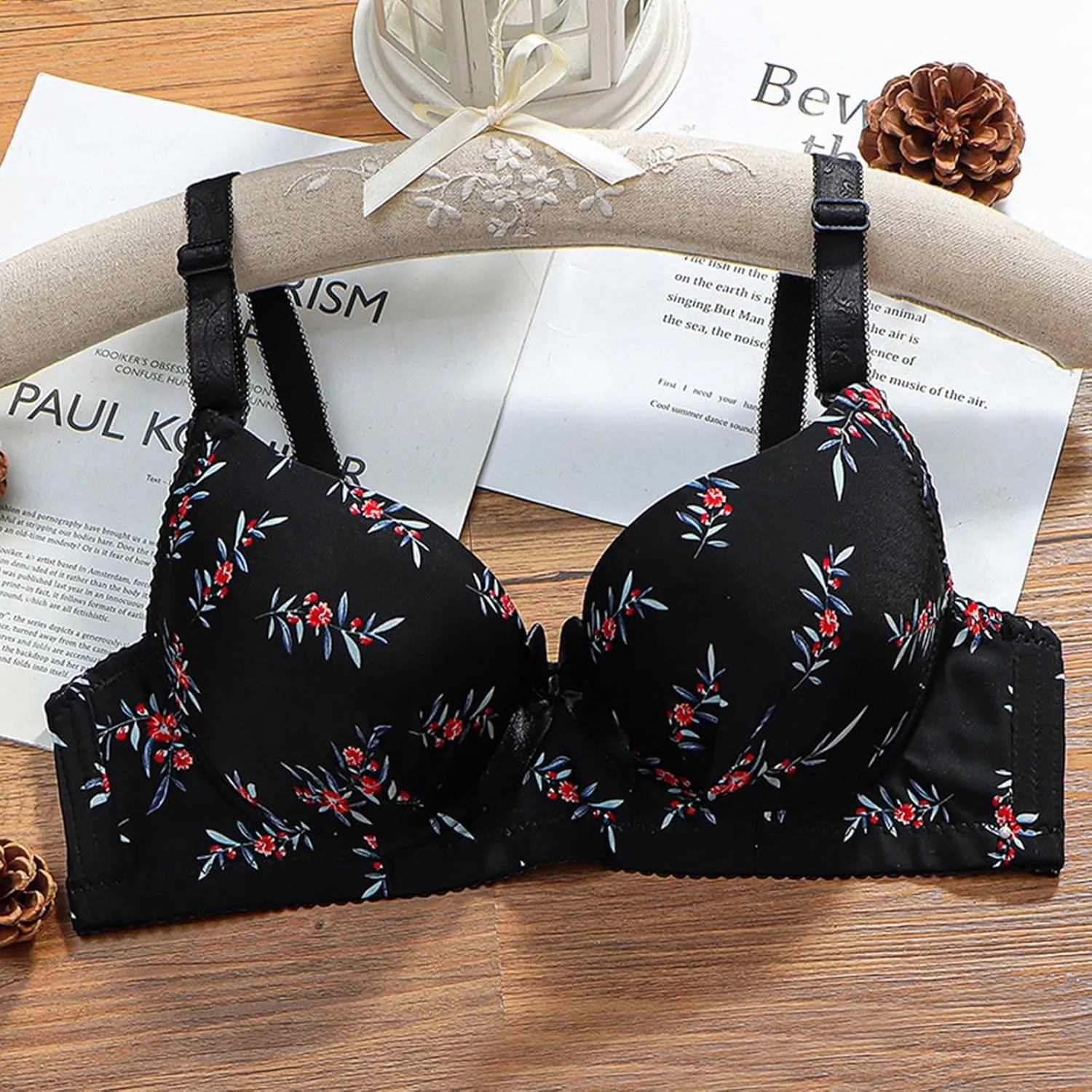 Women High Support Breathable Bralettes No Underwire Push Up Seamless Bras Wirefree Full Coverage Bralette