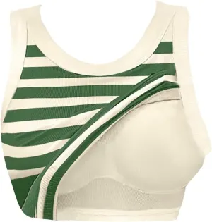 Women Ribbed Tank Top with Built in Bra Sleeveless Stripes Camisole Tops Y2K Spring Summer Cami 2025 Undershirt