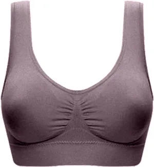 Women Sports Bra Fitness Fashion Yoga Bra Comfort Wireless Push Up Bra High Support Bra Padded Yoga Tank Tops